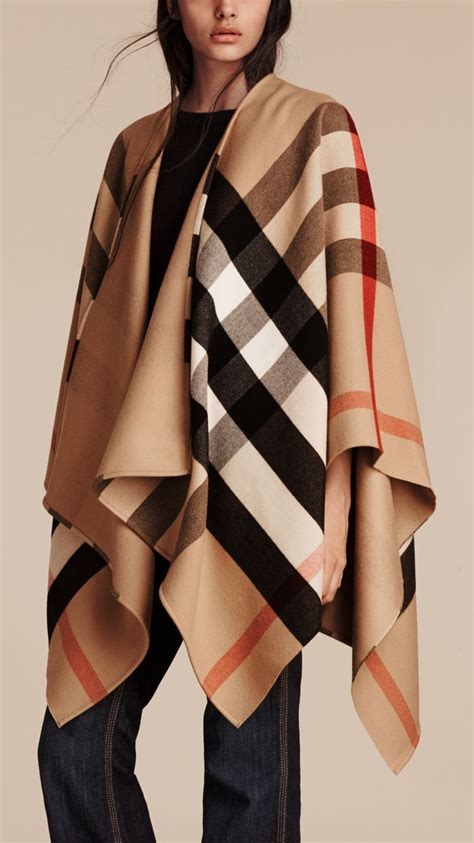 burberry plaid cape shawl|Burberry capes and ponchos.